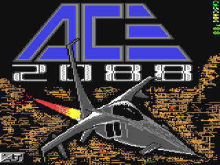 ACE 2 the Ultimate Head to Head Conflict title screen for Commodore 64